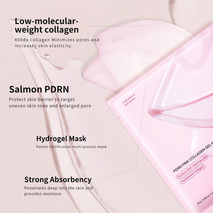 PDRN PINK COLLAGEN GEL MASK Pink Collagen facial mask Jelly Split facial mask