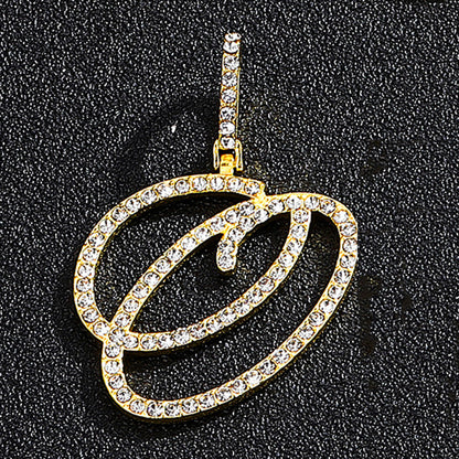 Hip hop accessories grass letter pendant melon seed buckle Cuban chain accessory