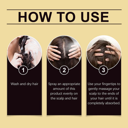 Scalp Nourishing Spray Strengthens Hair And Moisturizes Hair And Scalp Care Plant Extract