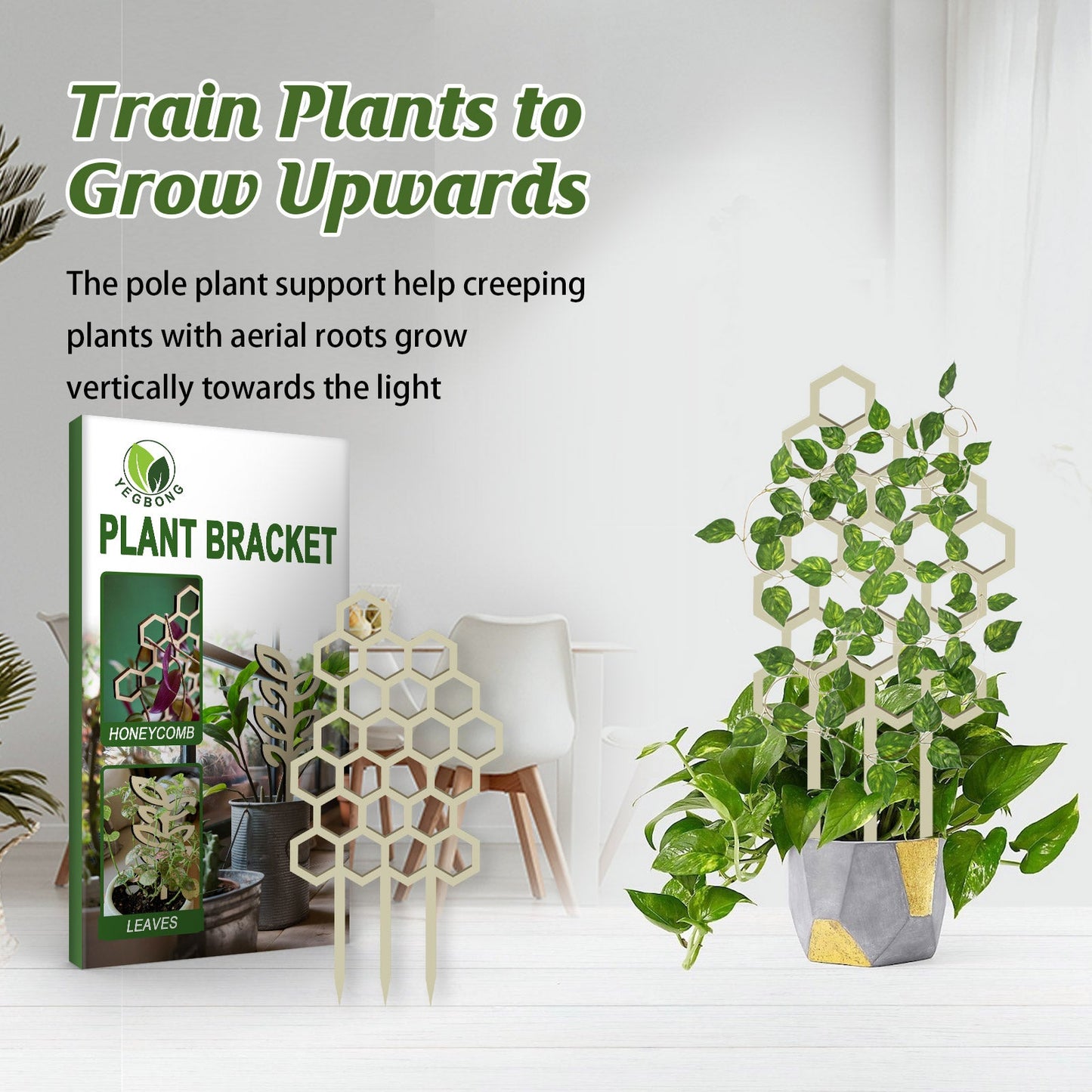 Garden Plant Trellis, Home Wooden Geometric Molding Decorative Support Flower Arrangements Climbing Pergola
