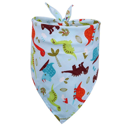 Pet Accessories Summer Pet Drool Towel Fruit Style Pet Scarf Pure Cotton Dog Triangle Scarf