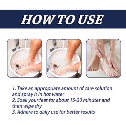 Foot Relief Herbal Liquid Spray, Clean Exfoliating Calluses Anti-Cracking Peeling Foot Moisturizing Spray