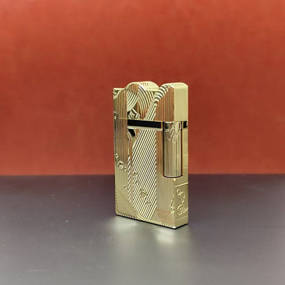 Gold Sleep Mermaid Pattern Vintage Lighter Cigarette Smoking Kerosene Lighters Classic Sound Metal Lighters Fire Men