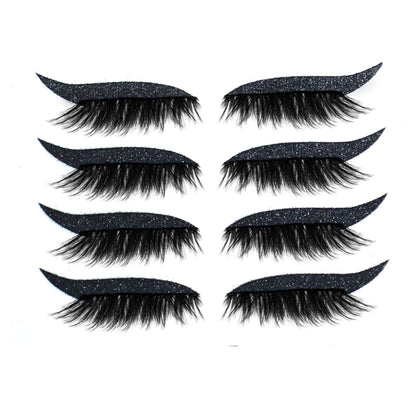 New Glitter Self-Adhesive Eyeliner Eyeshadow Sticker Double Eyelid False Eyelashes Waterproof Party Eye Makeup Sticker