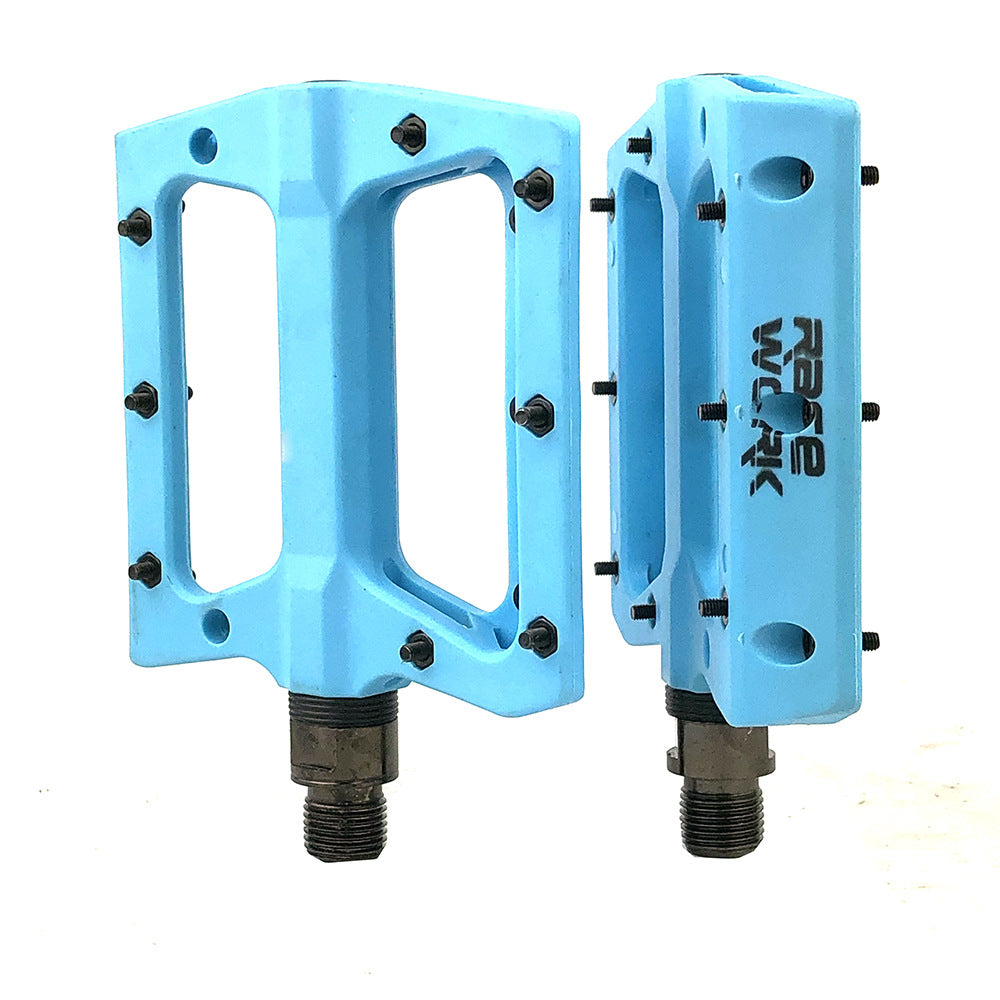 Mountain Bike Bicycle Nylon Fiber Peilin Pedal Dead Fly Bearing Pedal Non-Slip Pedal