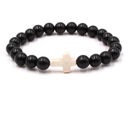 Fashion bead jewelry cross bracelet