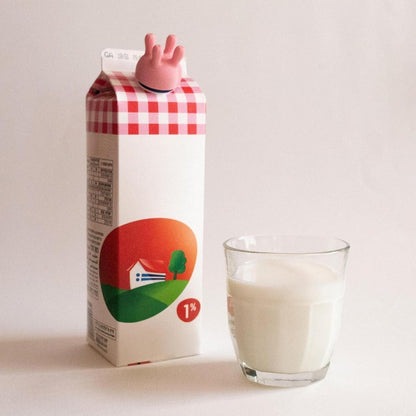Funny Pouring Milk Bottle Cap Funny Pouring Milk Bottle Cap