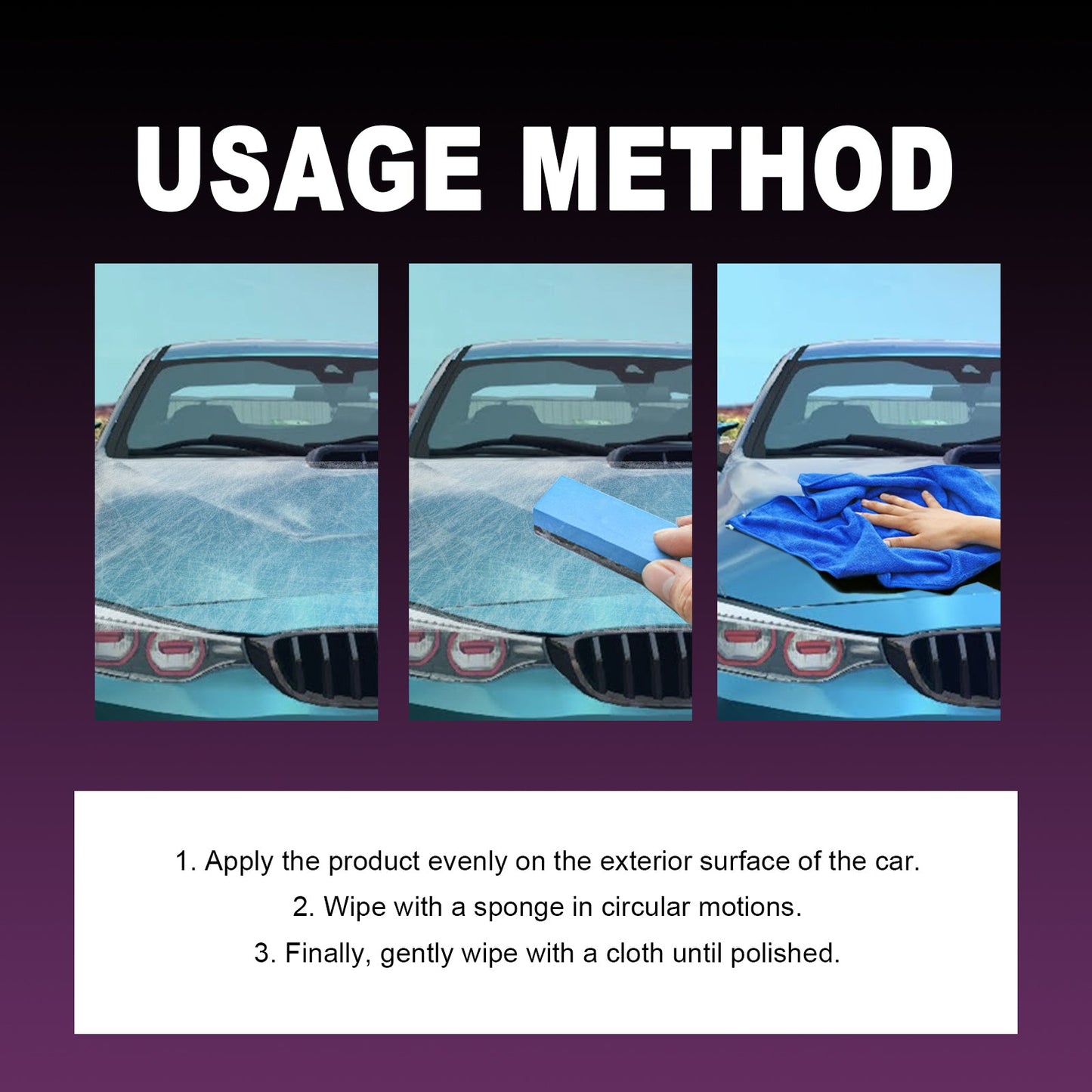 Coating Paste 3 In 1, Car Cleaning Decontamination Scratches Repair Multi-Purpose Car Paint Reconditioning Coating Artifact