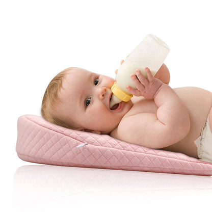 Baby Anti spitting Pillow Baby Pillow Removable Washable Slope Anti overflow Pillow Memory Cotton Baby Pillow
