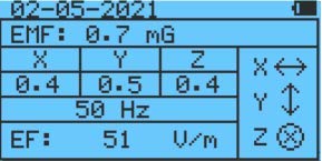 Advanced EMF Meter GQ EMF-390 3-in-1 EMF ELF RF Meter, Low-Band 5G Cell Tower Smart Meter WiFi Signal Detector RF up to 10GHz with Data Logger and 2.5Ghz Spectrum Analyzer