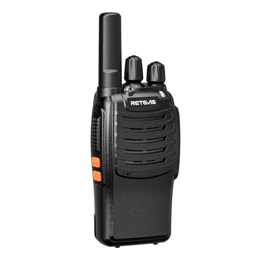 Case of 6,Retevis H-777 Walkie Talkies for Adults Long Range, Rechargeable Two-Way Radios,with 6-Way Multi Unit Charger,Flashlight Handheld Business 2 Way Radios