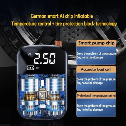 Car mounted wireless inflation pump car mini inflation pump household car dual-use high-pressure air pump