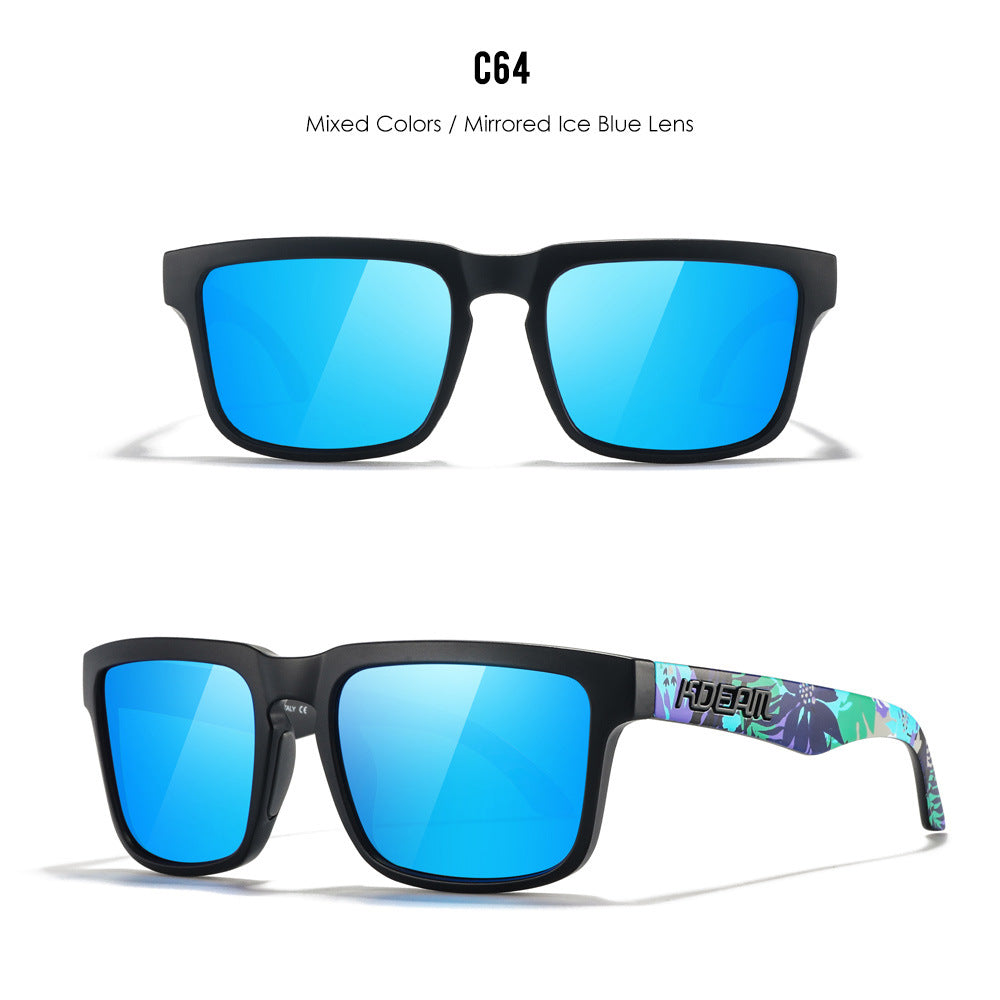 Classic polarized sunglasses for men and women ultra light driving glasses colorful real film sunglasses