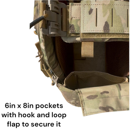 NIJ Certified LEVEL IV Crusader 2.0 Kit (2) 10x12 Front/Back Ceramic Plates + Crusader 2.0 Carrier