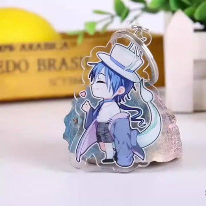 Acrylic keychain custom pet glue pendant pendant diy anime star photo