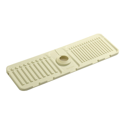 Heighten slope drain mat faucet sink splash mat drain mat pool non slip soap mat splash mat