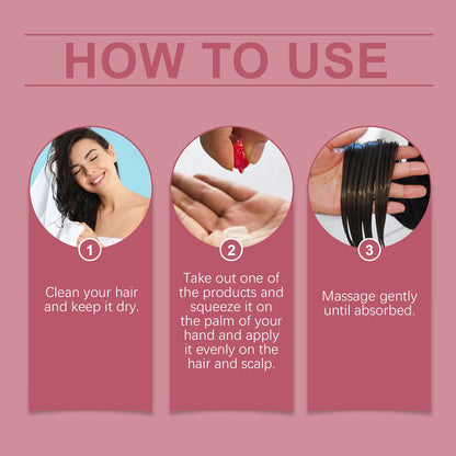 Rose Hip Oil Hair Care Capsule Scalp Massage Dry Hair Smooth Moisturizing Soft Hair Care Capsule