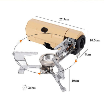 Folding Card Stove Outdoor Camping Picnic Gas Stove Portable Hotpot Stove Tea Cooker