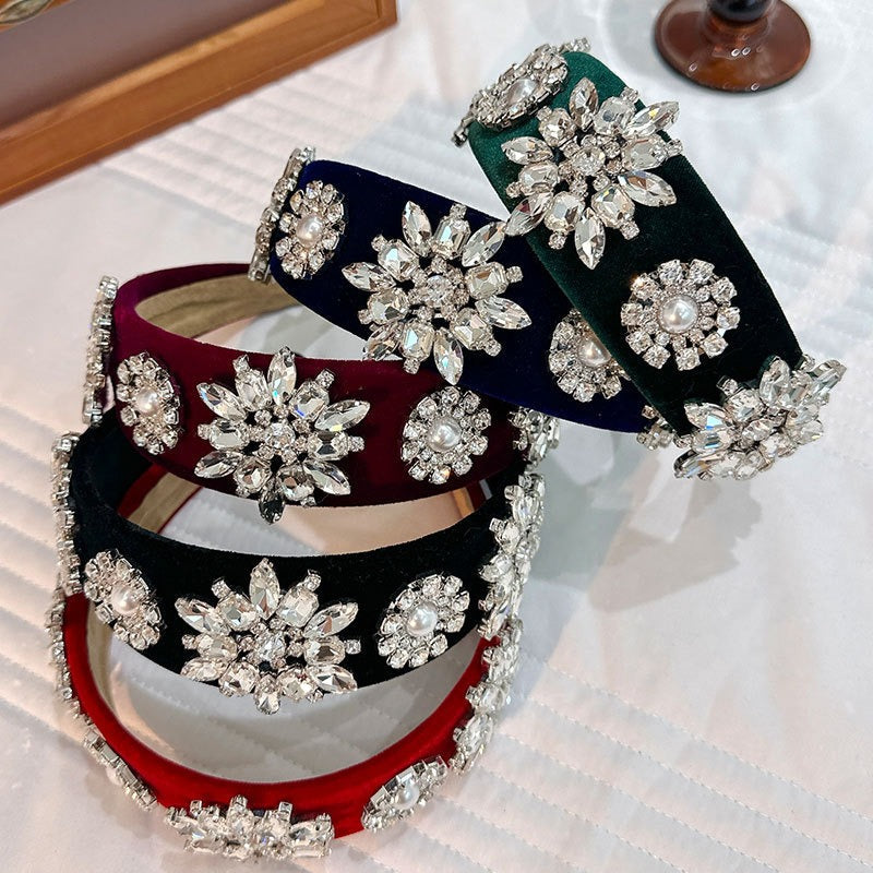 Retro Baroque Pearl Water Diamond Hair Accessories