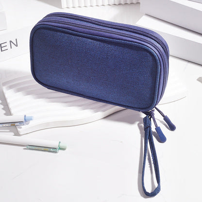 Multi - Functional Digital Accessories Organizer with Multiple - Layer Data Cable Pouch, Dust - proof Headphone Bag and Power Bank Pocket