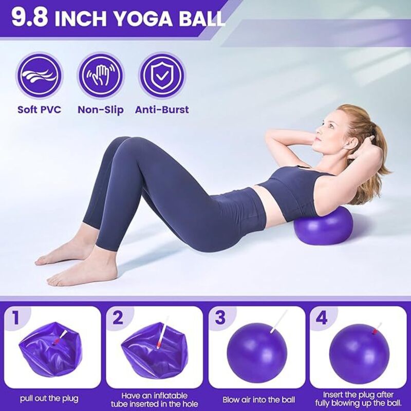 13 - Piece Pilates Kit for Home Workouts: Pilates Ring, Ball, Resistance Bands & More - Ideal for Home Pilates