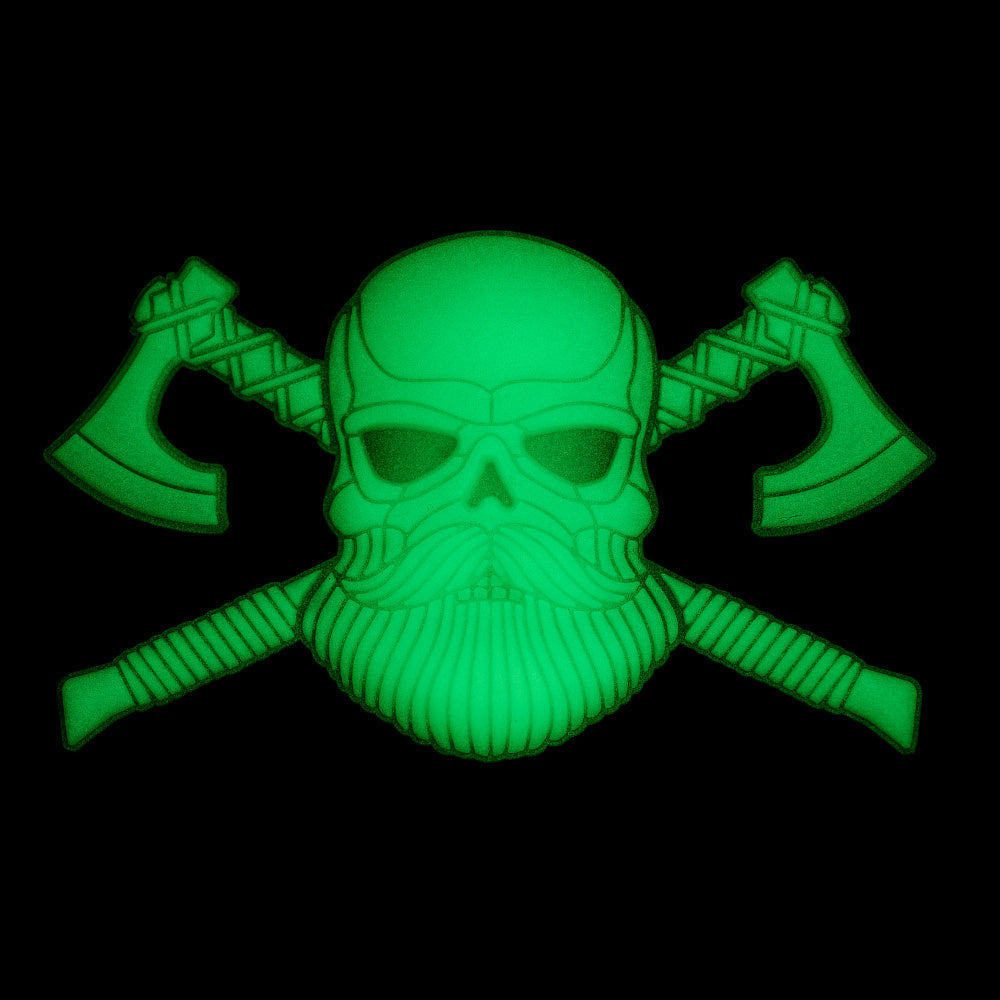 M-Tac Bearded Skull with Axes 3D PVC