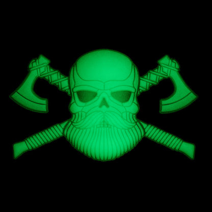 M-Tac Bearded Skull with Axes 3D PVC