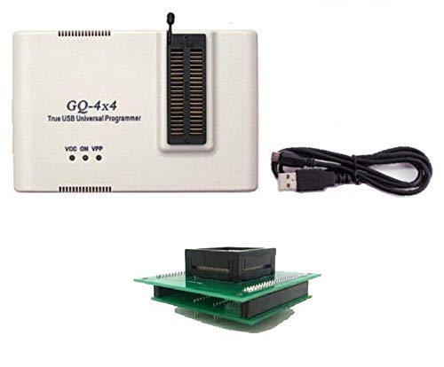 PRG-1118 GQ-4x4 Programmer + ADP-095 for Altera CPLD PLCC84 to DIP JTAG Adapter EPM7128S, Support Chip ID W25Q256