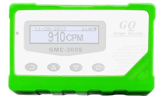 GQ GMC Digital Geiger Counter Nulcear Radiation Detector Drop-Proof Silicone Case (Black, Green, Yellow) (Black)