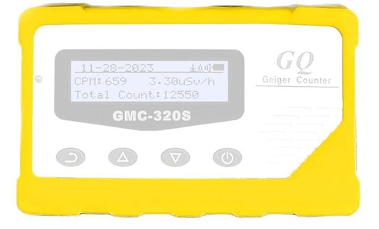 GQ GMC Digital Geiger Counter Nulcear Radiation Detector Drop-Proof Silicone Case (Black, Green, Yellow) (Black)