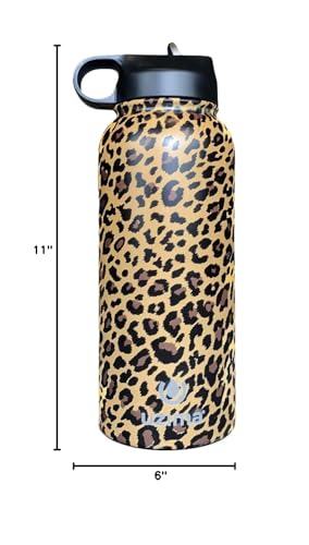 Uzima - Z-Source Filtered Water Bottle for Hiking, Backpacking, Camping, and Travel. Large 32oz Capacity with Double-Walled Stainless Steel Exterior.
