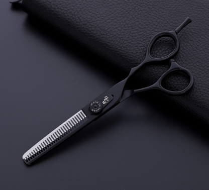 Professional Japan 440c 6 & 5.5 inch rainbow cut hair scissors set cutting shears thinning barber scissor hairdressing scissors