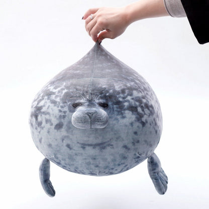 3D Novelty Seal Plush Toys Sea Lion Stuffed Throw Pillow Soft Seal Plush Party Hold Pillow Baby Sleeping Pillow Chair Cushion