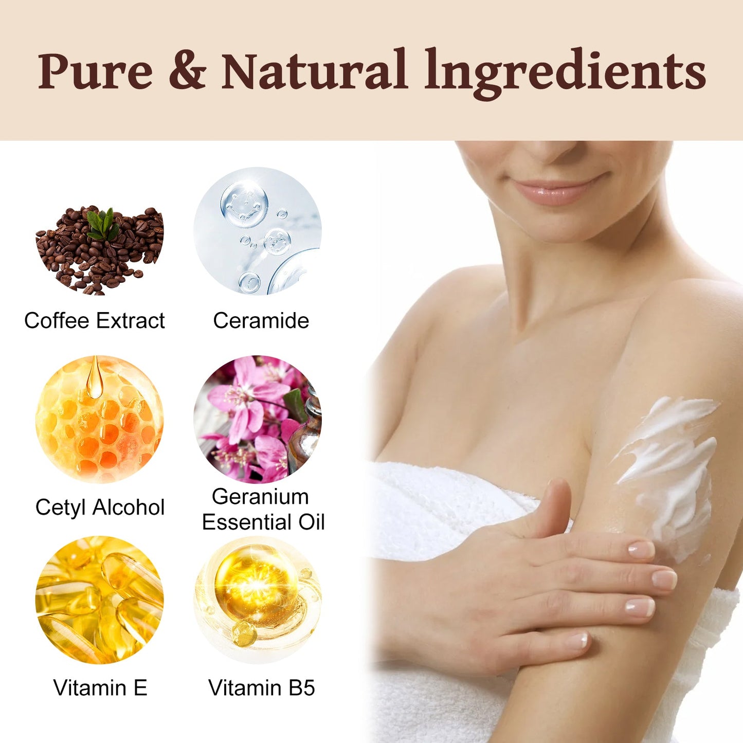 Coffee Anti-Wrinkle Body Lotion Refreshing, Delicate, Brightening And Repairing Dry Skin Body Lotion