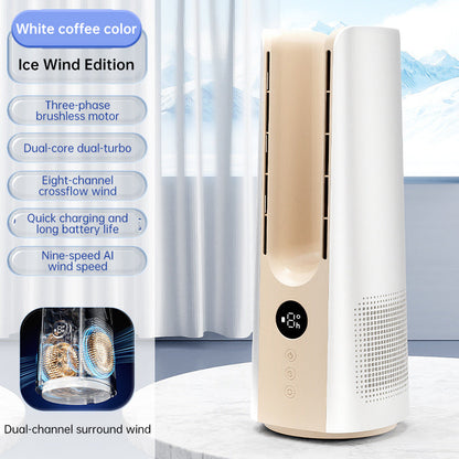 2025 NEW Portable Tower Fan – 6 Speeds, Mist Bladeless, for Bedroom/Living Room/Office