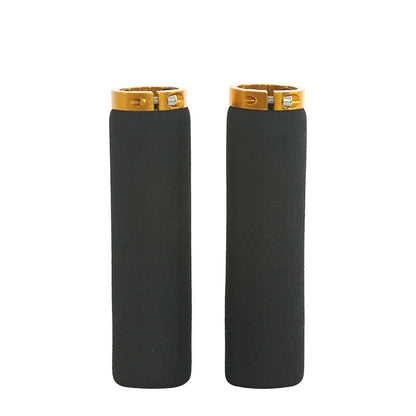 Bicycle Sponge Handle Cover Unilateral Bilateral Locking Mountain Bike Grip Non-Slip Sweat-Absorbing Foam Cotton Handle Gloves