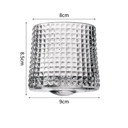 Hand drawn rotating glass cups multiple multi-purpose whiskey glasses rotating glass cups