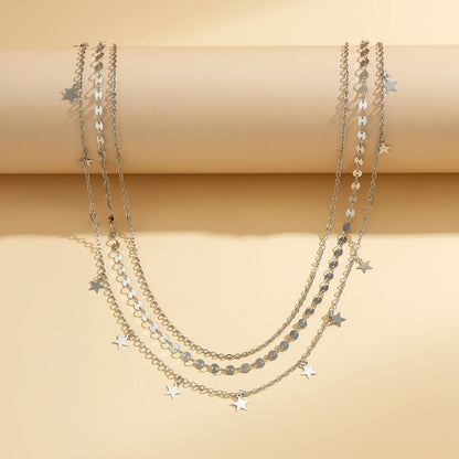 Metal Star Butterfly Waist Chain Beach Wind Pearl Tassel Body Chain