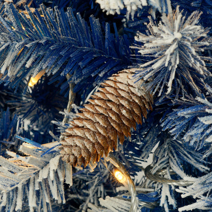 A set of 4 artificial Christmas trees, including flower garlands, flower garlands, and 2 entrance trees, equipped with LED light