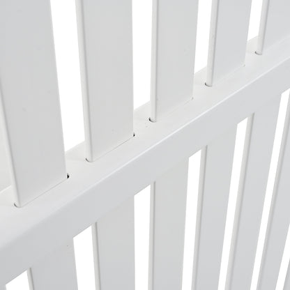 Privacy Screen Panels Kit Air Conditioner Trash Can Enclosure Vinyl white color