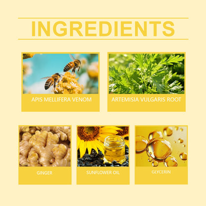 Bee Venom Men's Chest Care Oil Men's Improved Chest Contour Massage Care Essential Oil