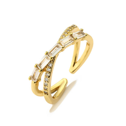 Geometric Open Ring Women's Fashion Simple Ring