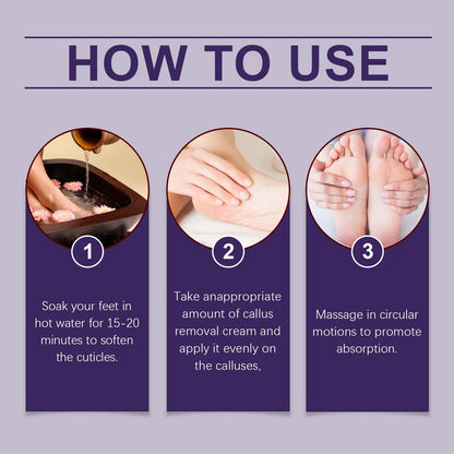 Foot Callous Removal Repair Cream Gently Softers Exfoliation Soothing Dry Moisturizing Hydrating Repair Cream