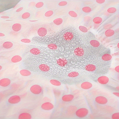 Thickened Shower Cap Wholesale Non-disposable Waterproof Polka Dot PVC Adult Bath Cap PE Oil-proof