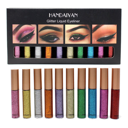 Explosive Sequins Pearl Glitter Liquid Eyeliner Ten Sets Liquid Eyeliner