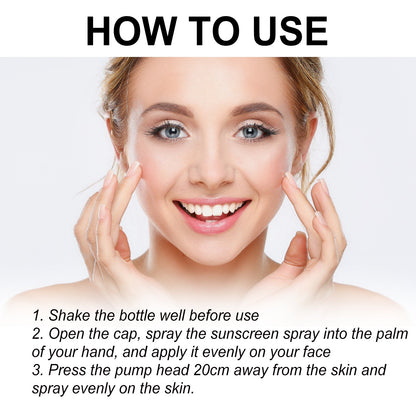 Sunscreen Spray, Moisturizing And Refreshing Protective Spray For Outdoor Uv Protection