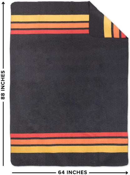 Arcturus Sunset Peak Wool Blanket and Carry Straps Bundle