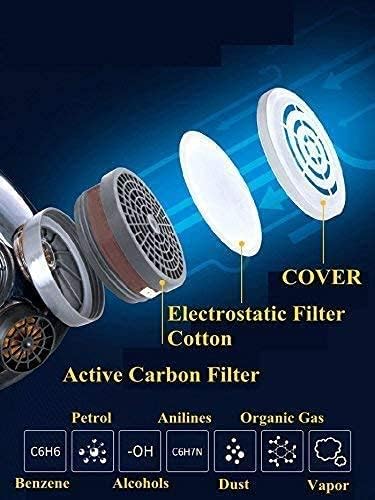 Parcil Distribution Full Face Respirator Mask For Smoke Protection & 2 Emergency Fire Blankets - Emergency Fire Mask - Fire Safety Kit - Smoke Filtration