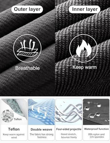 FREE SOLDIER Men's Tactical Water Repellent Ripstop Cargo Work Pants Men Hiking Nylon Spandex Trousers with 8 Pockets