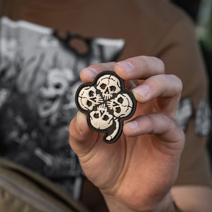 M-Tac Patch Clover with Skull 3D PVC